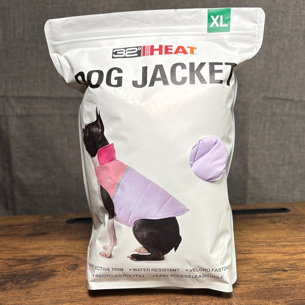 32 Degrees Dog Jacket - Pink and Purple